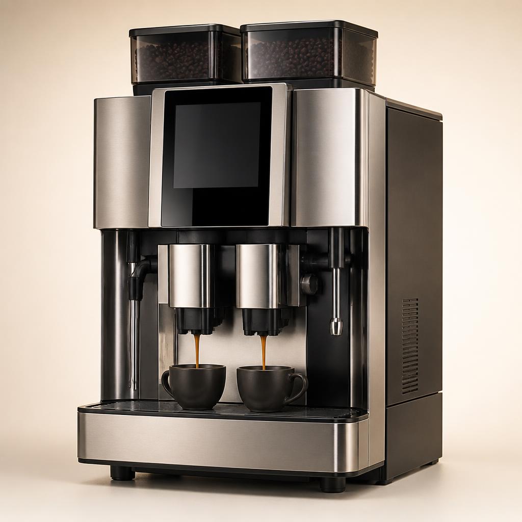 Máquina de café profissional robusta para operações de alto consumo