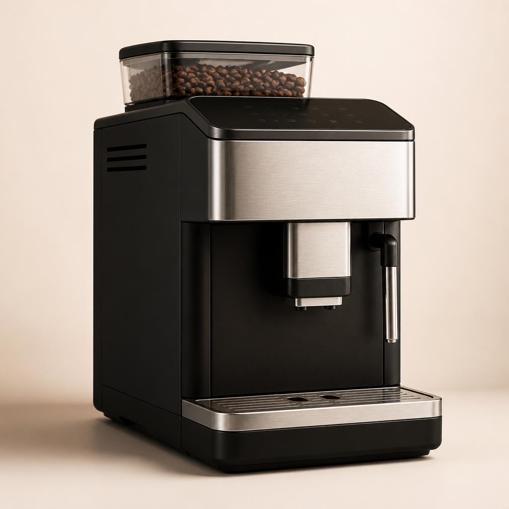 Máquina de café compacta automática para escritório sobre bancada